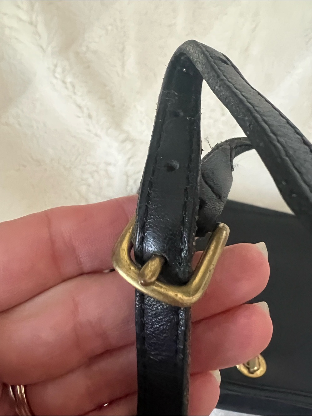 Coach Black Leather "Penny Pocket Purse" Crossbody Authentic vintage style 9755 - Picture 12 of 15